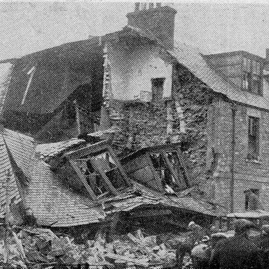 Bomb Damage, Pringle's shop.jpg